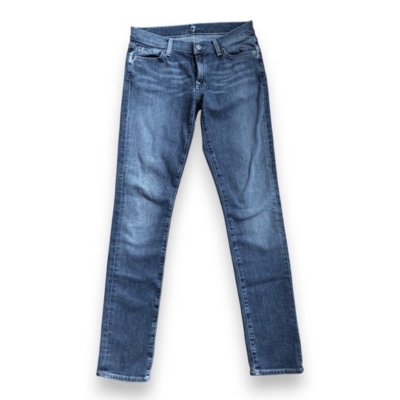 7 For All Mankind Roxanne Embellished Pocket Slim Fit Jeans – Size 27 - Picture 3 of 7